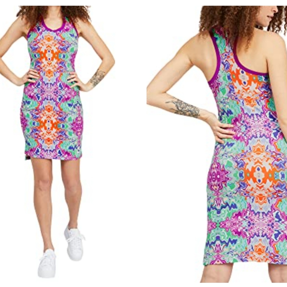 Puma Dress Hypnotized Psychodelic Print Size Medium
